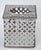 1980s Bohemian Handmade Embellished Cutout Steel Tissue Box Cover For Sale - Image 16 of 16