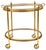 This is a stunning mid-century Maison Jansen attributed brass bar/dessert cart. Both trays are removable and the upper...