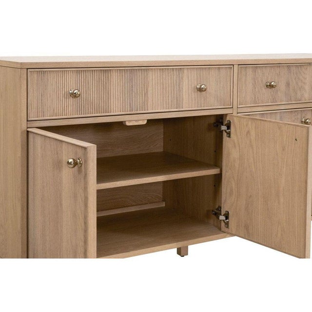 Wood Highland Classic Wooden Media Sideboard For Sale - Image 7 of 9