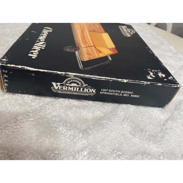 Wood Vintage American Oak Wire Cheese Slicer by Vermillion, Made in Usa For Sale - Image 7 of 9