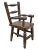 Late 19th Century 19th Century Miniature Oak Kitchen Windsor Chair, 1880s For Sale - Image 5 of 10