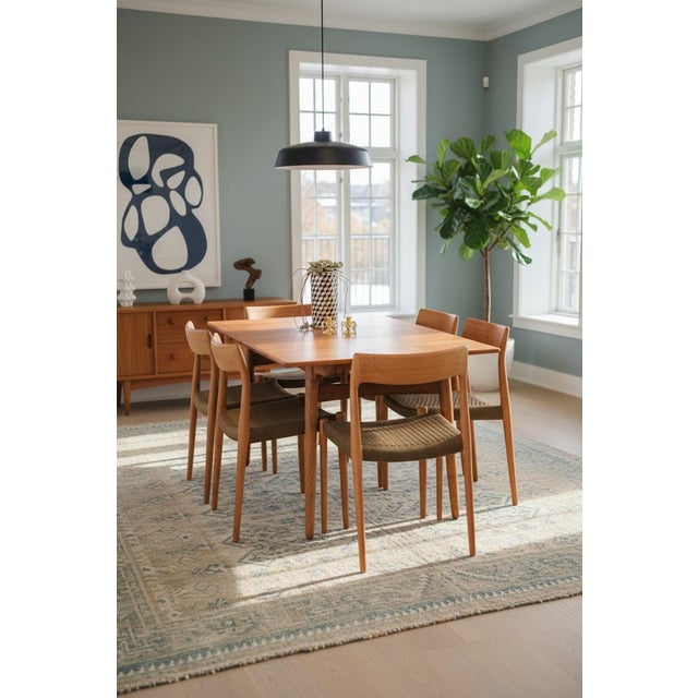 AT310 Dining Table in Teak and Oak by Hans J. Wegner for Andreas Tuck, 1950s For Sale - Image 11 of 18