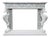 1980s Hollywood Regency Style Carved Wooden Mantel/Entrance Table (Silver-Plated Finish) For Sale