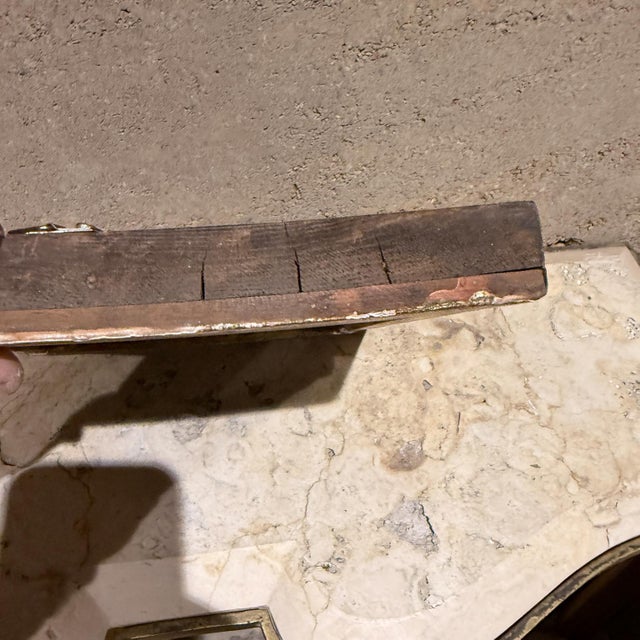 Wood Early 20th Century Art Byzantine Female Icon Gold Painting For Sale - Image 7 of 10