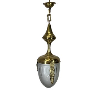 Pendant Lamp in Brass For Sale