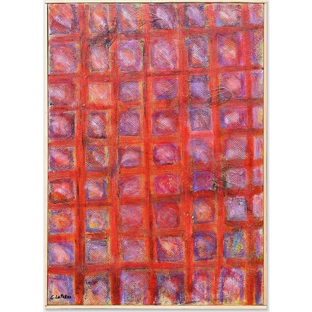 Giorgio Lo Fermo, Grid, 21st Century, Oil Painting on Canvas, Framed For Sale