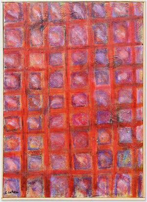 Giorgio Lo Fermo, Grid, 21st Century, Oil Painting on Canvas, Framed