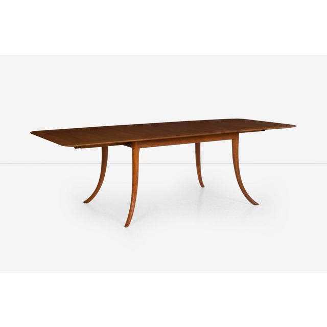 Mid-Century Modern 1950s t.h. Robsjohn Gibbings Saber Leg Dining Table For Sale - Image 3 of 12