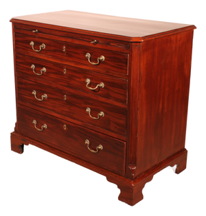 George III Mahogany Chest of Drawers with Pull-Out Drawer, 1700s