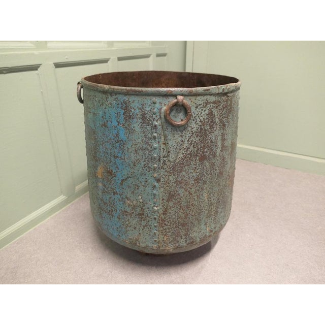 Industrial Industrial Style Iron Log Bin For Sale - Image 3 of 8