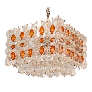 Murano Chandelier by Archimede Seguso for Seguso, 1960s For Sale