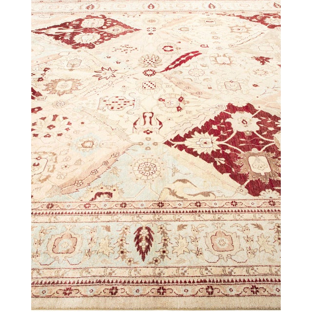 Solo Rugs Mogul, One-of-a-Kind Hand-Knotted Area Rug - Ivory, 9' 3" x 11' 10" For Sale - Image 4 of 8
