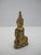 Figurative Thai Gold Lacquered Bronze Ratanakosin Miniature Seated Buddha Figurine For Sale - Image 3 of 7
