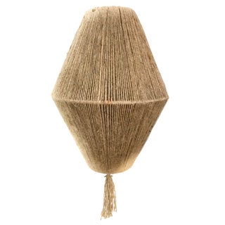Jute Cord Wrapped Pendant For Sale