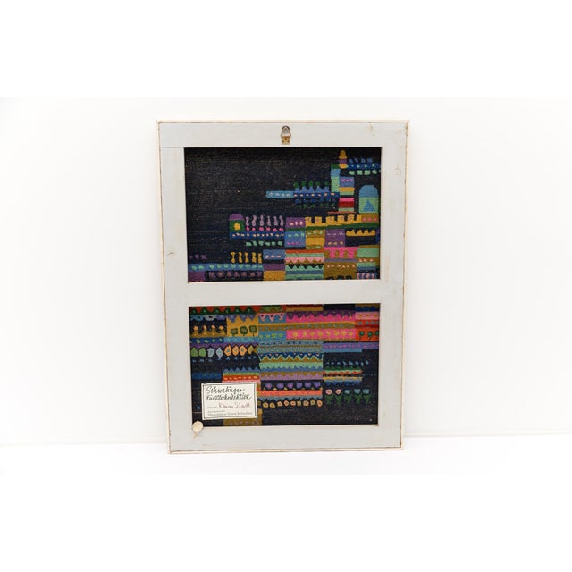 Blue Schwabing Artists Collection Tapestry from Manufaktur Tetex München, 1960s For Sale - Image 8 of 9