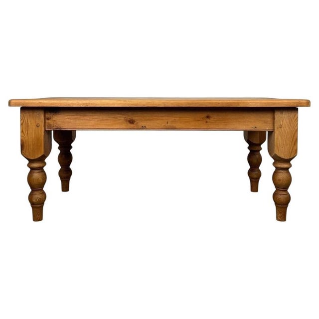 20th Century Pine Farmhouse Coffee Table For Sale - Image 3 of 9