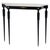 Mid-20th Century Black Console Table with White Stone Top, Italy For Sale - Image 12 of 18