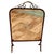 Glass Art Deco Brass and Sunburst Mirror Fire Screen, 1900 For Sale - Image 7 of 7