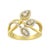 Complement your outfit with this beautiful leaf ring design. Created in 10k yellow gold, this ring features 1/2ct TDW of...