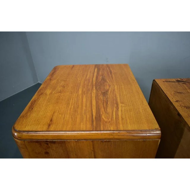 1940s Art Deco Bedside Tables, Czechoslovakia, Set of 2 For Sale - Image 18 of 18