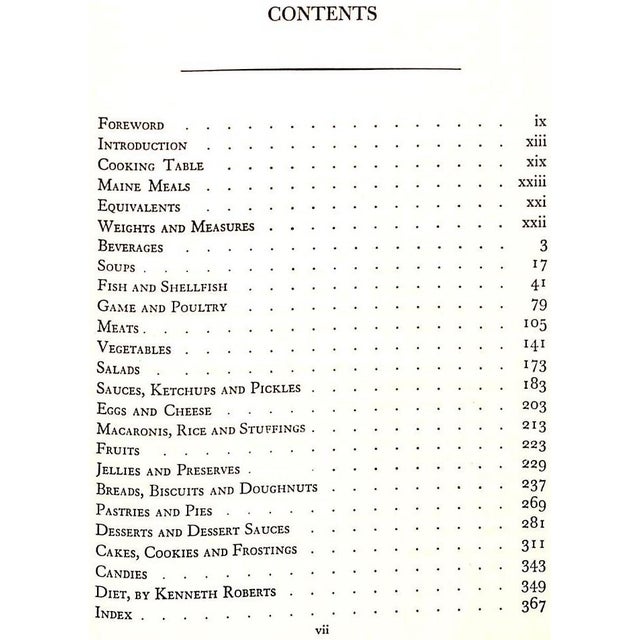 Traditional "Good Maine Food" 1940 Mosser, Marjorie For Sale - Image 3 of 11