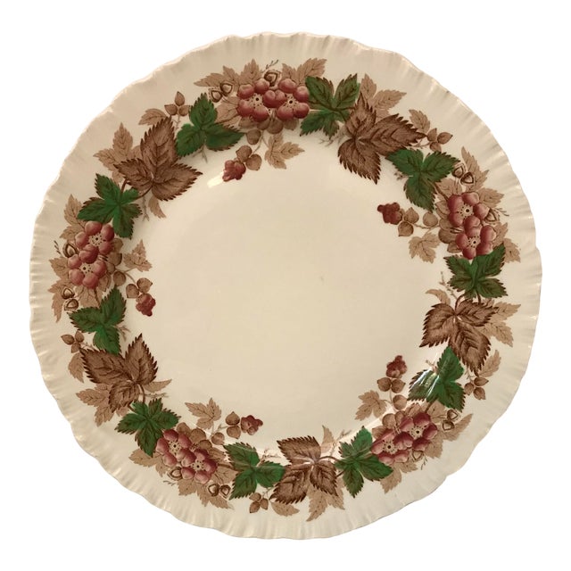 Vintage Wedgwood Floral Pattern Plate | Chairish