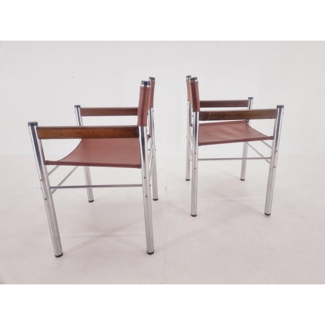 Set of Mid-Century Tubular Armchairs, Germany, 1970s For Sale - Image 13 of 18