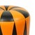Black Vintage Round Pouf in Two-Tone Skai, 1960s For Sale - Image 8 of 15