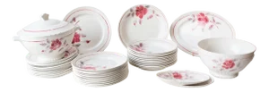 French Dinner Service Moulin Des Loups, 1980s, Set of 39