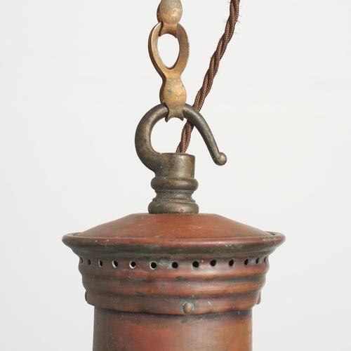 Vintage Church Opaline Glass Pendant Light by Maxlume D, 1940s For Sale - Image 4 of 8