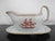 Classic Spode Copeland Trade Winds gravy boat with underplate (not attached). Red ship design at each side and gold gilt...