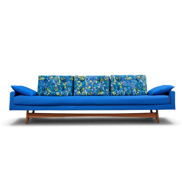 Adrian Pearsall for Craft Associates 2408-S Mid Century Walnut Gondola Sofa This sofa measures: 102 wide x 33 deep x 29.25...