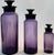 Mid-Century Modern Mid-Century Italian Amethyst Apothecary Bottles – Set of 3 For Sale - Image 3 of 10