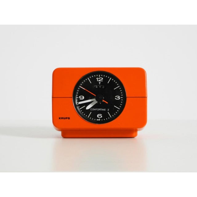 Original 1970s Krups table clock and alarm clock. Krups Type 672. Made in Germany. The 1970s Pop Art classic in typical...