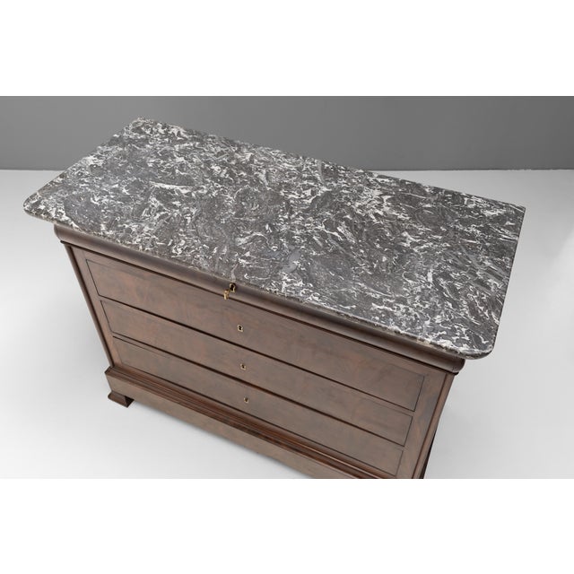 Late 19th Century Antique Commode in Mahogany, 1880 For Sale - Image 5 of 9