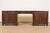 Baker Furniture Mid-Century Hollywood Regency Campaign Satinwood Desk or Executive Credenza, Circa 1960s For Sale - Image 11 of 12