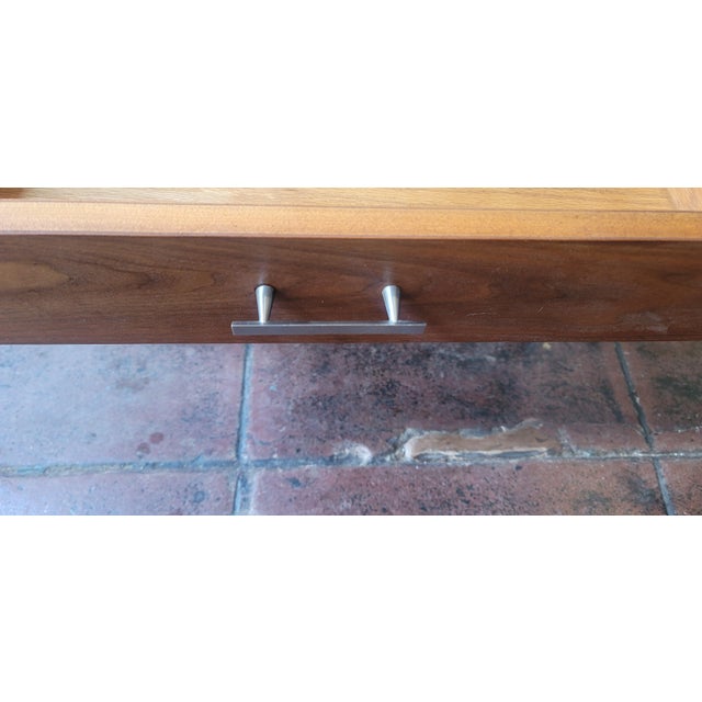 Mid-Century Modern Mid Century Walnut Paul McCobb Calvin "Linear Group" Nightstand or End Table With Drawer For Sale - Image 3 of 9