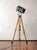 Vintage Industrial Theater Spotlight Floor Lamp from A.E. Cremer, 1950s For Sale - Image 14 of 18