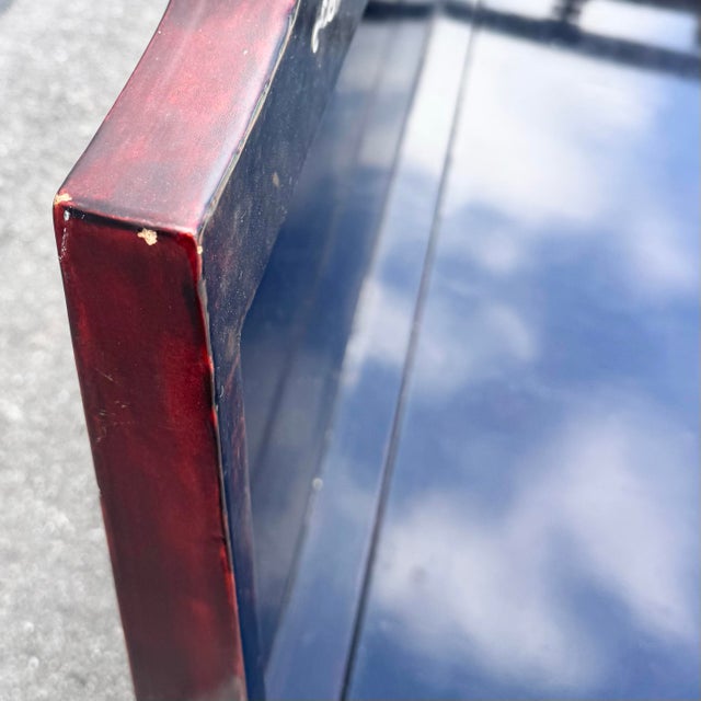 Brown Vintage Chinese Rosewood With Mother of Pearl Inlay Sofa For Sale - Image 8 of 12