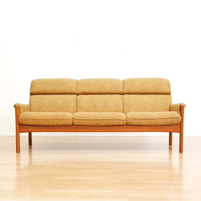 1960s Vintage 1970s Three Seater Sofa by Dyrlund of Denmark For Sale - Image 5 of 12