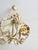 Metal Vintage Painted Tole Floral Chandelier, 1950s For Sale - Image 7 of 10