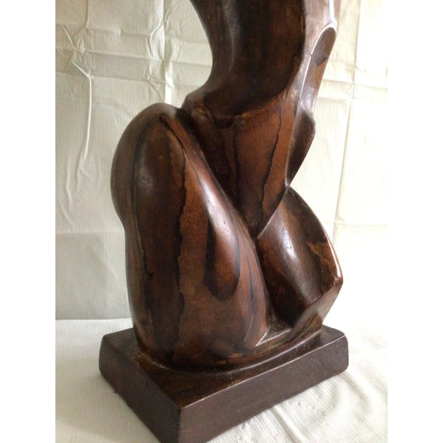 1960s Cubist Figural Female Table Lamp For Sale - Image 10 of 11