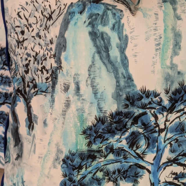 Designers Guild Outdoor Mountain Pillows - Set of 2 For Sale - Image 10 of 10