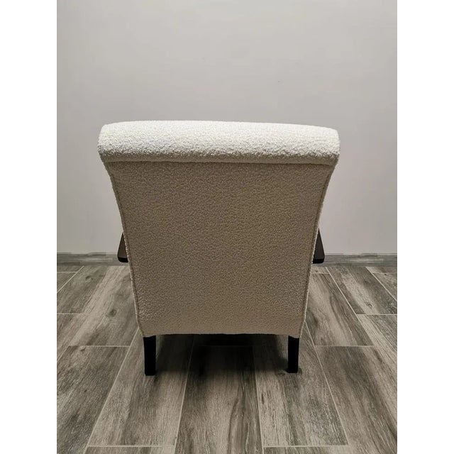 White Armchair by Jindrich Halabala, 1940s, in Restored conditions. Designed 1920 to 1949 I have official proof of...