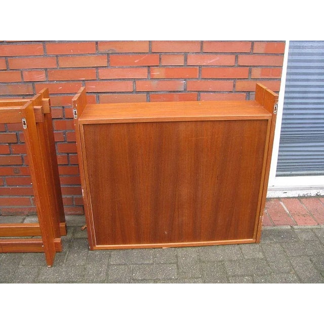 Brown Vintage Slat Shelf, 1970s For Sale - Image 8 of 18