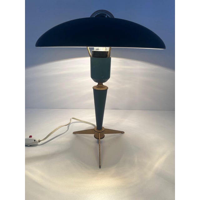 1950s Philips ‘Bijou’ lamp. Designed by Louis Kalff. In its original condition (scratches and spots). Originally in the...