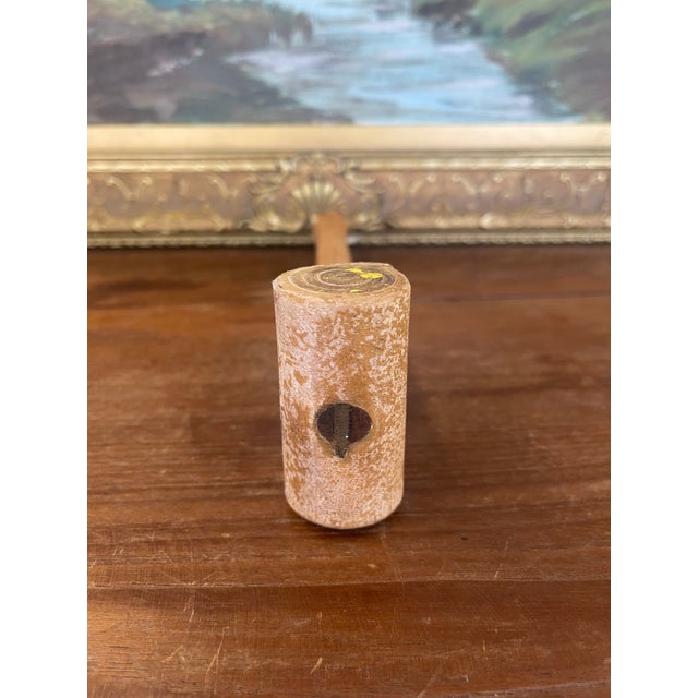 Mid-Century Modern Vintage Rawhide Mallet With Wooden Handle - Mid-20th Century Leatherworking or Jewelry Tool. For Sale - Image 3 of 10