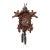 Antique Black Forest Carved Cuckoo Clock With Stag Head on Top For Sale