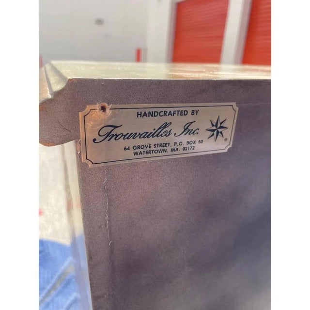 Green Chinoiserie Secretary Desk & Hutch by Trouvailles Furniture For Sale - Image 8 of 10