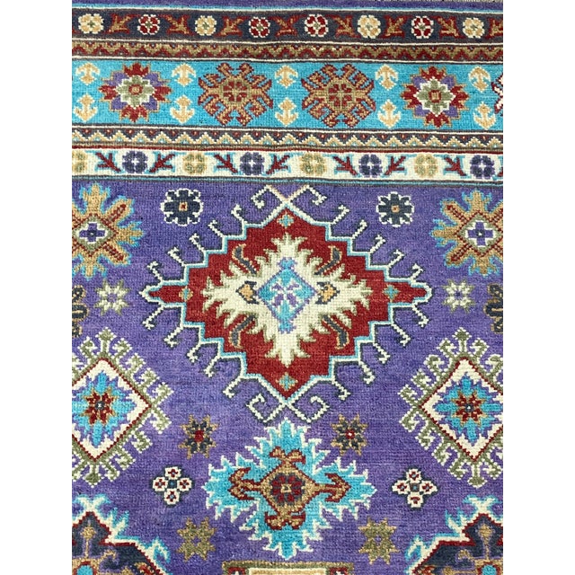 Hand-Knotted Kazak Design Rug 4'0" X 6'1" For Sale - Image 4 of 4